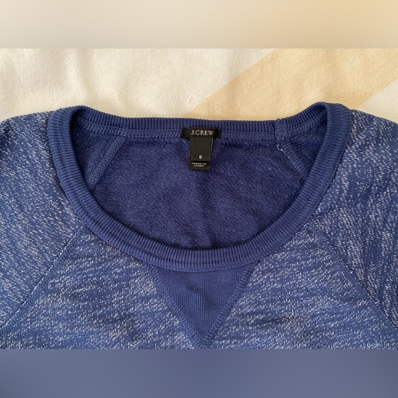J. Crew NWOT Black Label French Terry Sweatshirt Raglan Sleeve Split Hem SZ SM - Picture 5 of 16